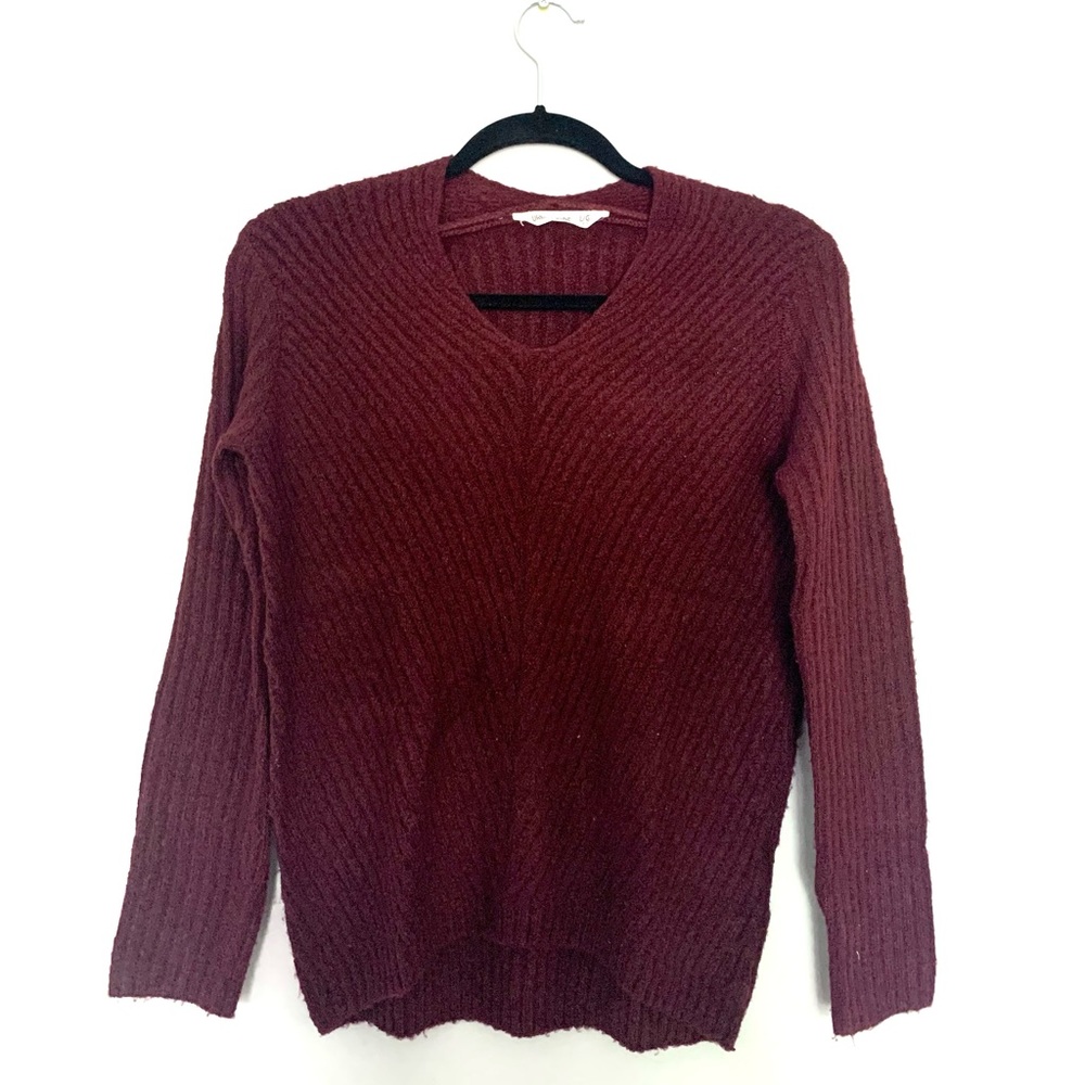 Maroon Knit Sweater
